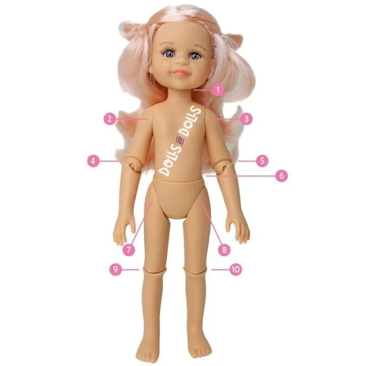 Poupée Paola Reina 32 cm - Las Amigas Articulée - Cora avec une tenue verte
