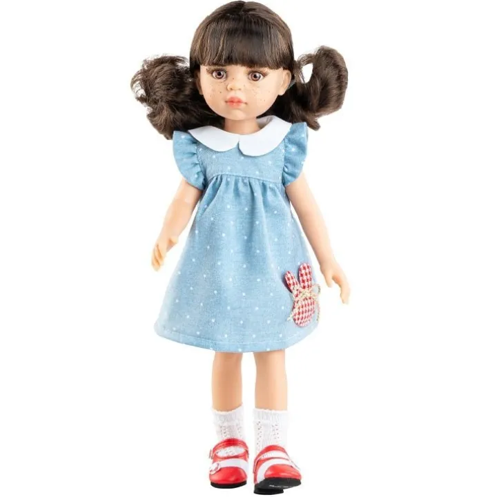 Poupée Paola Reina 32 cm - Las Amigas - Carol en robe de jean et chaussures rouges
