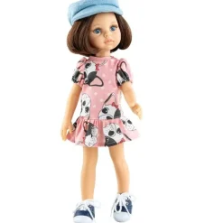 Poupée Paola Reina 32 cm - Las Amigas - Gabriela en robe de chiot