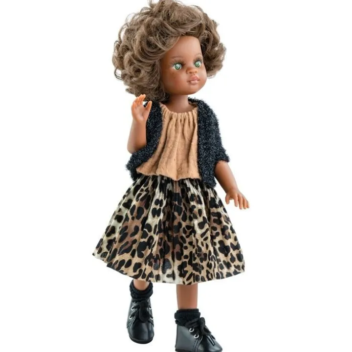Poupée Paola Reina 32 cm - Las Amigas Articulée - Nora en tenue "Animal Print"