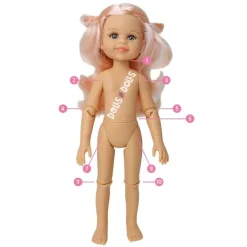 Poupée Paola Reina 32 cm - Las Amigas Articulée - Cleo avec robe à fleurs