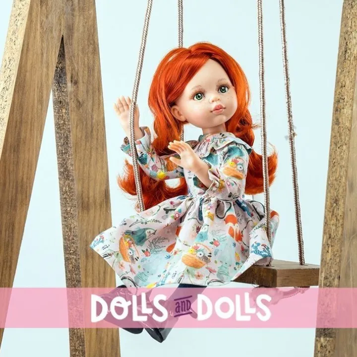 Poupée Paola Reina 32 cm - Las Amigas Articulée - Cristi avec robe à fleurs