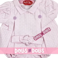 Tenue de poupée Antonio Juan 40-42 cm - Robe imprimée lilas avec serre-tête
