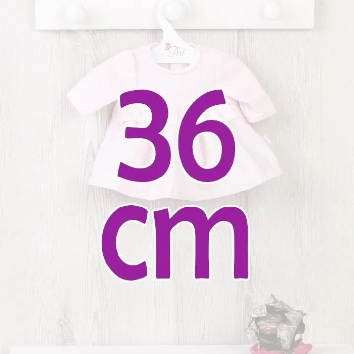 Tenue de poupée Así 36 cm - Robe vichy rose avec poitrine pour Guille