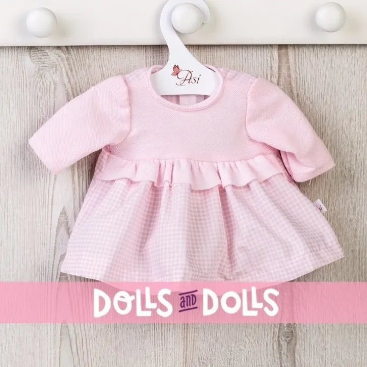 Tenue de poupée Así 36 cm - Robe vichy rose avec poitrine pour Guille
