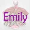 Tenue de poupée Emily de Antonio Juan 33 cm - Robe fleurie avec veste et bandeau