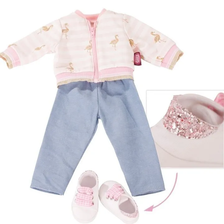 Tenue de poupée Götz 45-50 cm - Combo Golden Flamingo