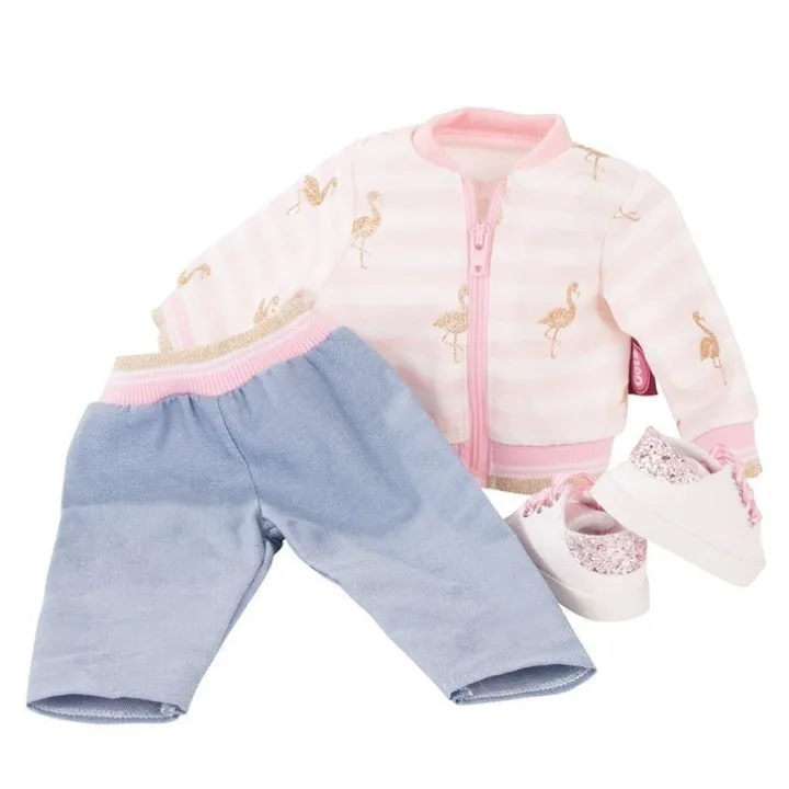Tenue de poupée Götz 45-50 cm - Combo Golden Flamingo
