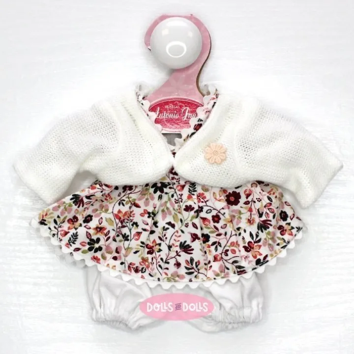 Tenue pour poupée Antonio Juan 26-27 cm - Robe à fleurs avec veste blanche