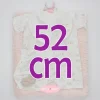 Tenue pour poupée Antonio Juan 52 cm - Collection Mi Primer Reborn - Pyjama ours en peluche avec bonnet et châle