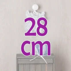 Tenue pour poupée Así 28 cm - Barboteuse florale avec bonnet bleu pour poupée Gordi