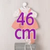 Tenue pour poupée Así 46 cm - Chemise et jupe à fleurs avec bretelles en forme de chaudron pour poupée Leo