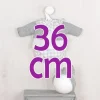 Tenue pour poupée Así 36 cm - Ensemble pololo et veste grise pour poupée Koke