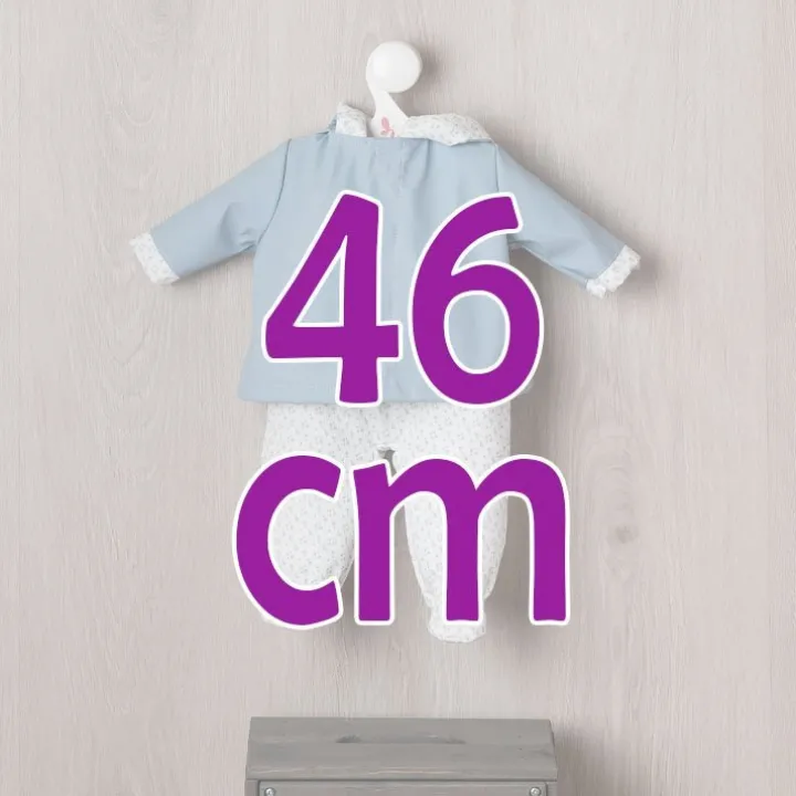 Tenue pour poupée Así 46 cm - Ensemble mackintosh bleu pour poupée Leo