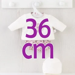 Tenue pour poupée Así 36 cm - Ensemble bloomer libellule et pull beige pour poupée Koke