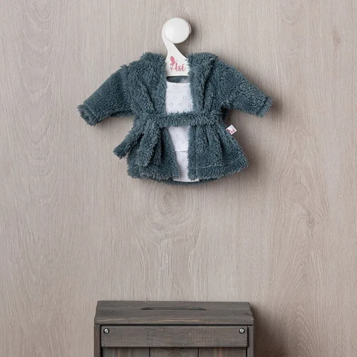 Tenue pour poupée Así 36 cm - Peignoir bleu avec sous-vêtements blancs pour poupée Alex