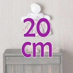 Tenue pour poupée Así 20 cm - Robe à fleurs de couleur saumon pour poupée Bomboncín