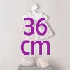 Tenue pour poupée Así 36 cm - Robe à fleurs de couleur saumon pour poupée Alex