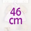 Tenue pour poupée Así 46 cm - Robe tricotée à carreaux roses avec bonnet et chaussons pour Leo