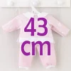 Tenue pour poupée Así 43 cm - Survêtement lapin rose pour poupée María