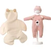 Vêtements pour poupées Llorens 36 cm - Pyjama et couverture en forme d'ourson avec bonnet assorti