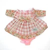 Vêtements pour poupées Nines d'Onil 30 cm - Mia - Robe à carreaux et à fleurs